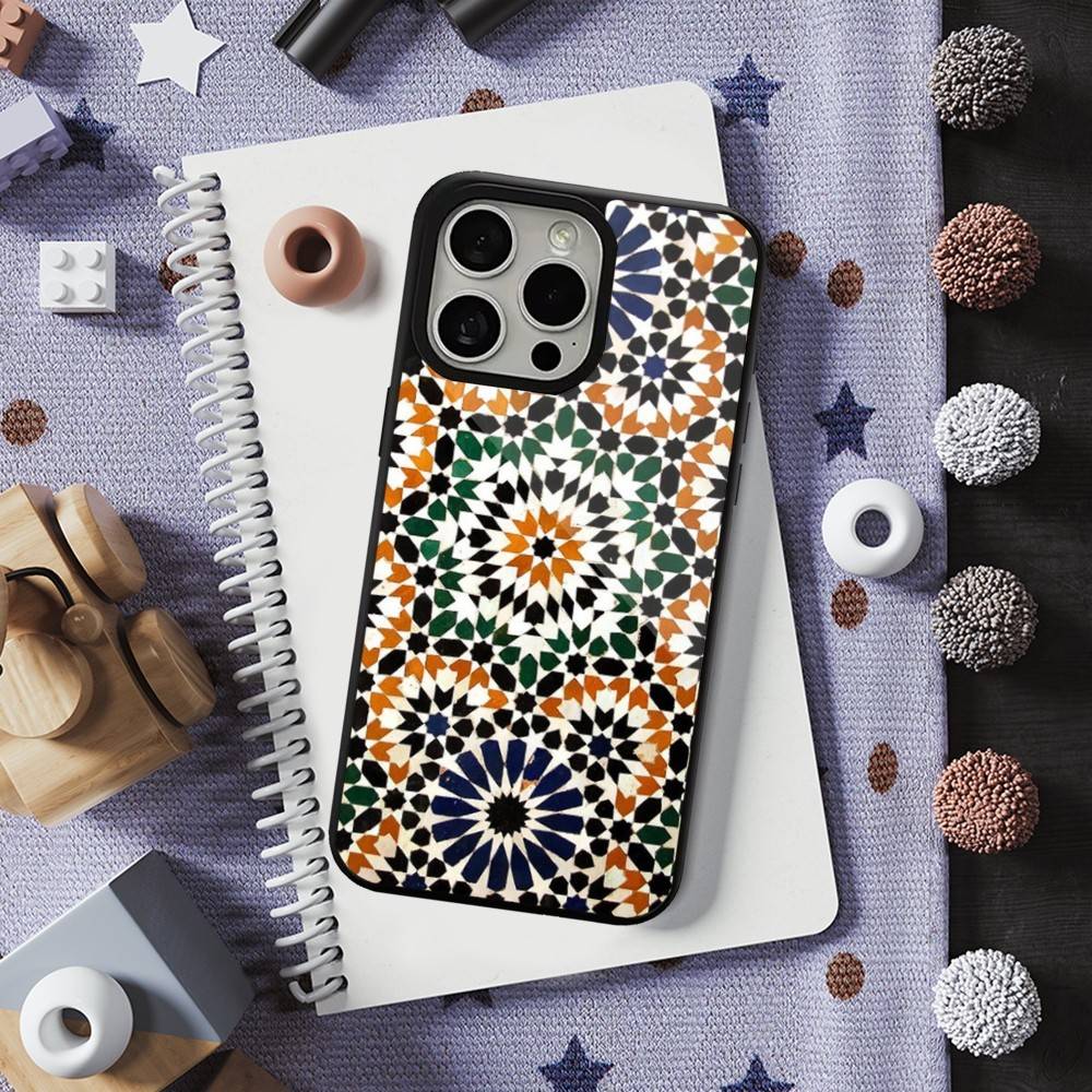 Плитка Марокканская Для iPhone Mini,13,Max,11,15,17,14,Plus,12,Pro,16,Для Magsafe,Магнитный Чехол для Беспроводной Зарядки
