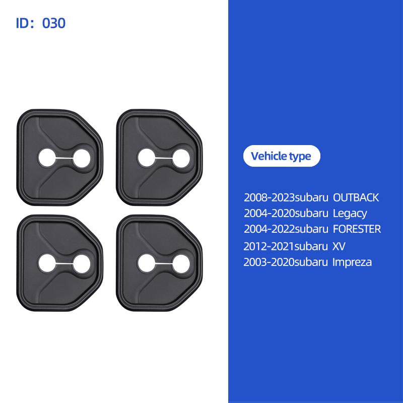 4PCS Silicone Car Door Lock Buckle Protector Cover Shock-absorbing For Subaru OUTBACK LEGACY FORESTER XV IMPREZA Car Accessories