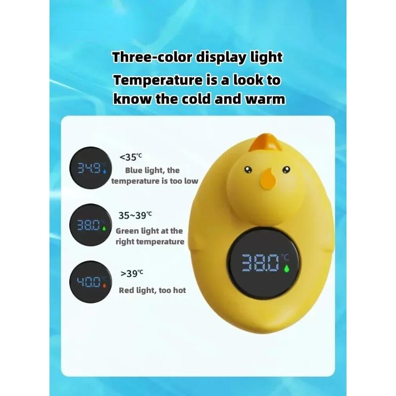 Cute Duck Cartoon Digital Baby Bath Thermometer Waterproof Floating Toy for Kids Room High Precision Temperature Measurement 4