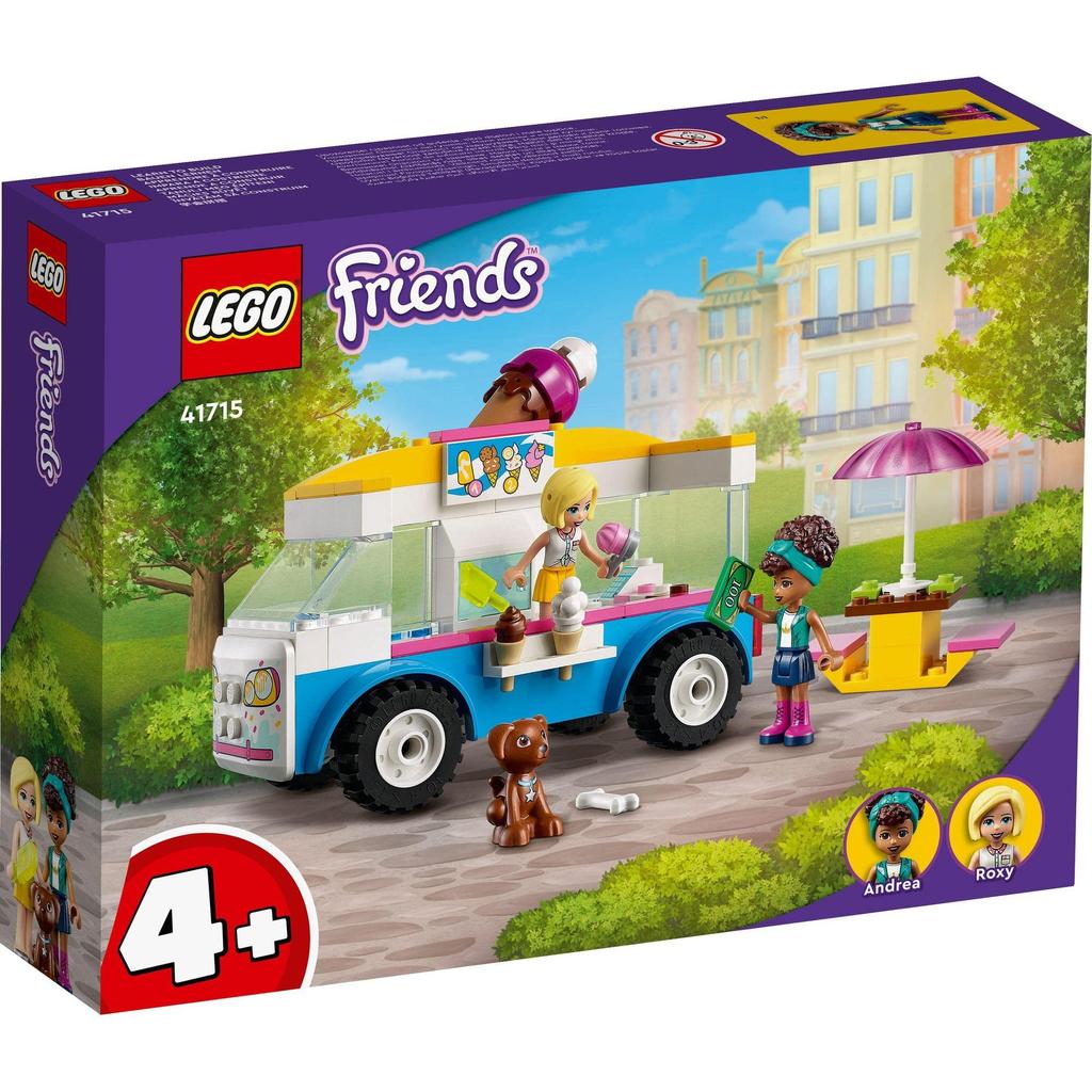 LEGO Грузовик с мороженым Friends 41715 Игрушечный блок Подарочная кукла Ролевая игра Машинка Машинка для девочек от 4 лет и старше