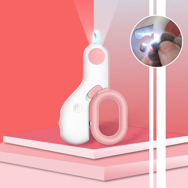 Профессиональные светодиодные кусачки для когтей домашних животных JUEipper со светом для кошек и маленьких собак, ножницы для груминга, безопасный инструмент для стрижки, аксессуары для кошек