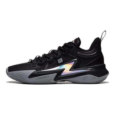 Li Ning Son Of Flash Удобные износостойкие дышащие низкие мужские баскетбольные кроссовки Черные ABPT019-7