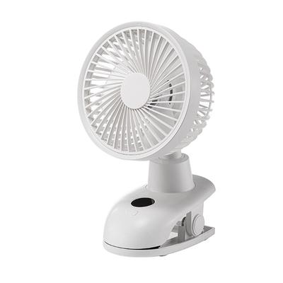 Перезаряжаемый вентилятор Clip-on Fan, небольшой портативный вентилятор, 5000 мАч, перезаряжаемый, 90-градусный, 4-скоростной USB-вентилятор для коляски