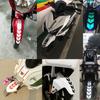 Universal Motorcycle Reflective Stickers Car Motorbike Scooter Arrow Stripes Fender Decals Waterproof Warning Decoration
