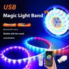 Светодиодная лента Bluetooth, настольный USB-приемник, окружающее освещение, подсветка для украшения комнаты для киберспорта, самоклеящаяся RGB-подсветка для ТВ