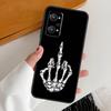 Skeleton Middle Finger For Realme C67 C55 C53 C51 C35 C33 C31 C30 C25s C21Y GT Neo 6 GT5 9 10 11 12 Pro Plus Case