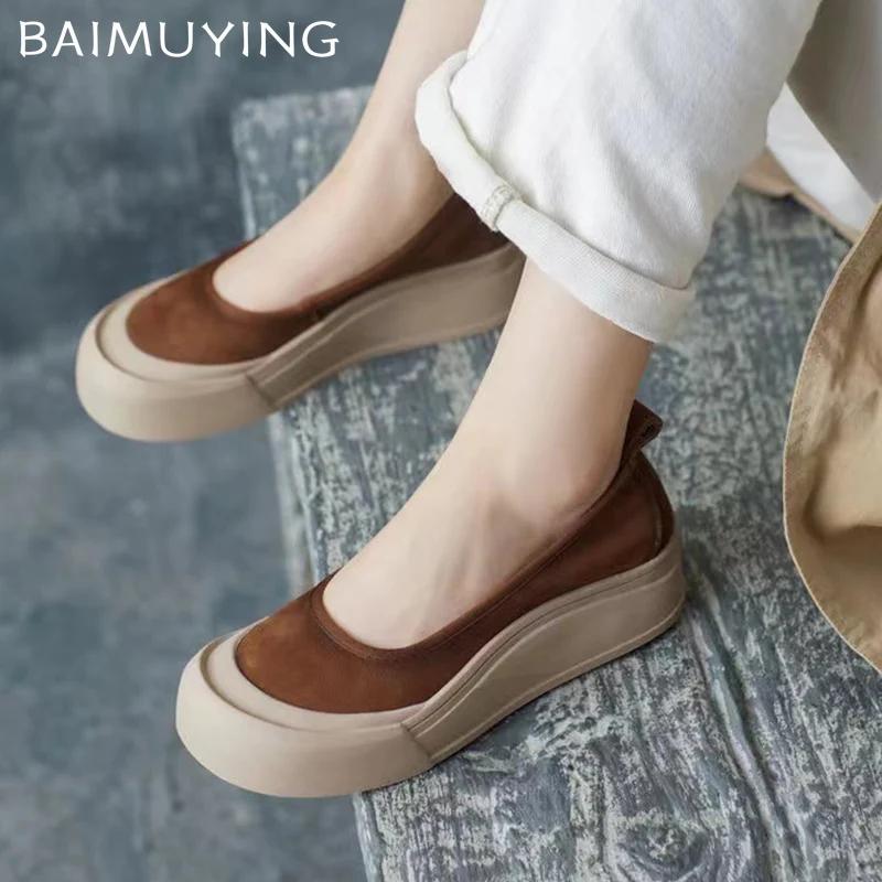 Туфли Мэри Джейн на неглубокой платформе, женские, дизайнерские, повседневные, на плоской подошве, 2025, тренд, зима, новые, удобные, кожаные, женские туфли