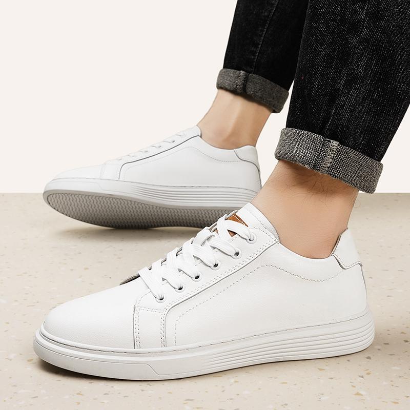 Модная мужская повседневная обувь на шнуровке из натуральной кожи, для бизнеса и офиса, с мягкой подошвой, дышащая, удобная для ходьбы, для мужчин, для повседневной носки на улице