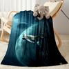 Space Football Adventure Blanket Soft & Cozy Suitable for Bed Picnics Office All-Season Use Modern Ideal Gift For Birthday Valentine'S Day