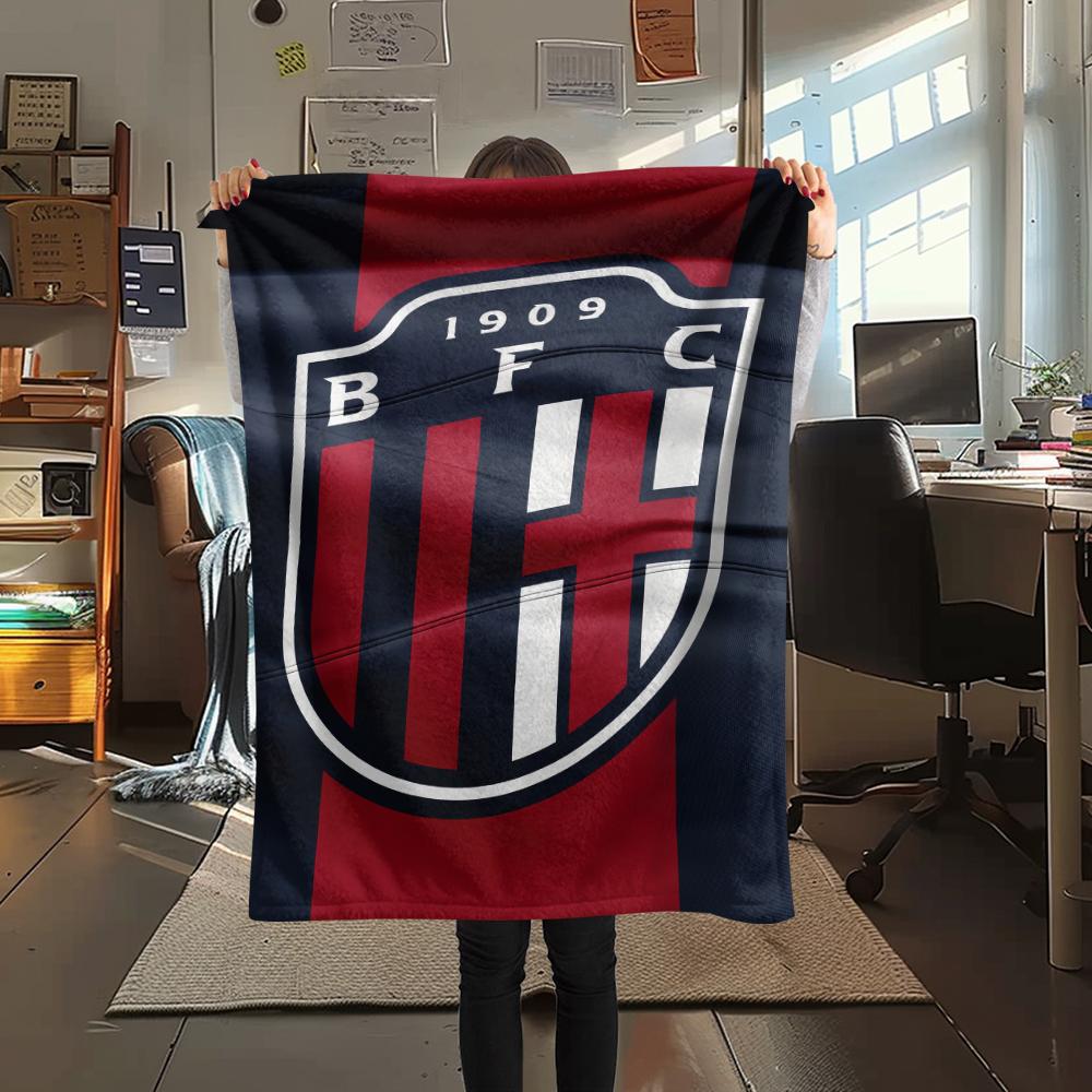 Bologna FC 1909 pattern Flannel Blanket, High quality Comfortable for All Seasons, Home Decor, Warmth and Comfort, Perfect for Gifts.