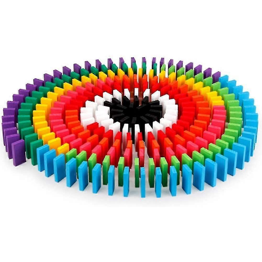 120pcs Wooden Domino Block Set Domino Racing Toy