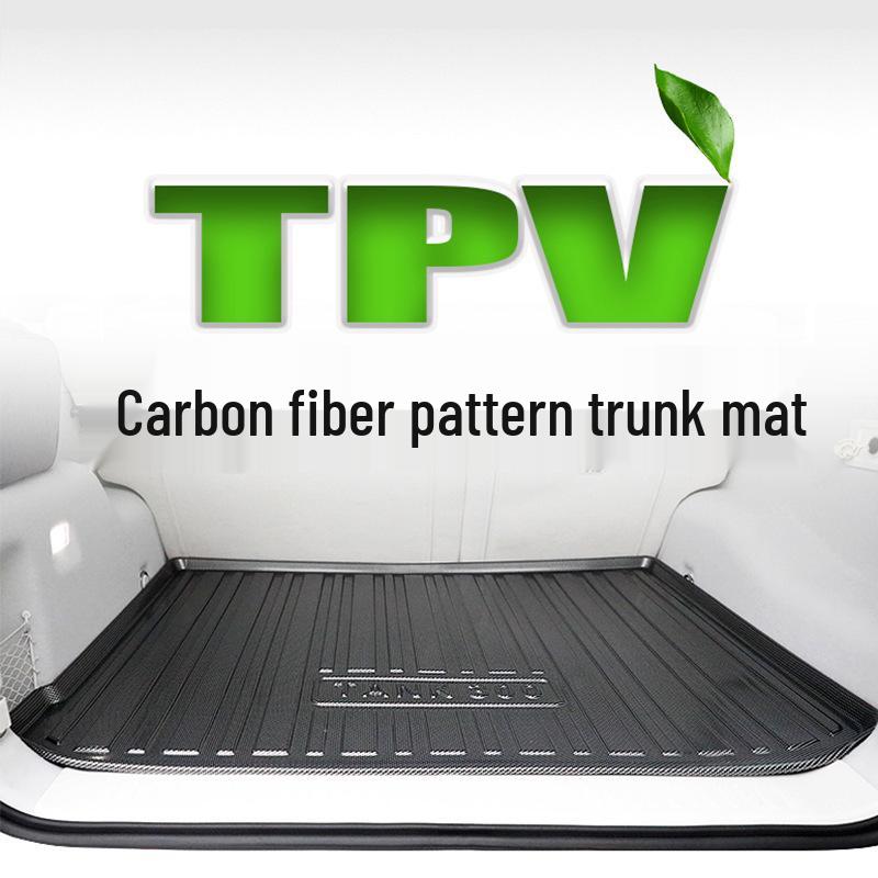 Специальные комплекты кузовных деталей из ТПВ с текстурой под карбон для автомобиля с 360-градусными напольными, багажными и ковриками на спинки из ТПЭ