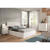 Commode SWEET 4 Tiroirs - Décor blanc - L 77.5 x P 40 x H 95cm
