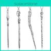 Harry Potter Magic Wand Pendant Necklace With Alloy Chain For Gift And Collection