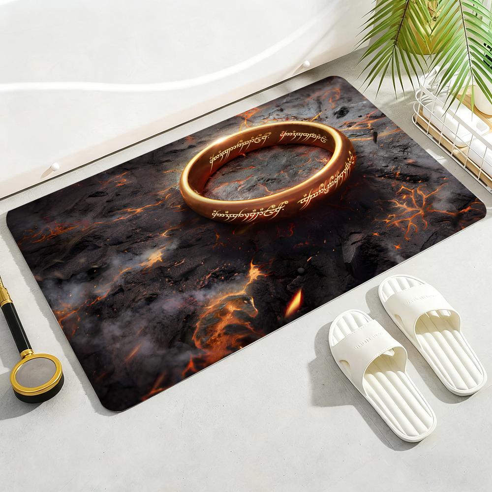 The Lord of the RingS Floor Mat Soft Thickened Non-Slip Door Mat for Living Room Home Decor Flannel Rugs