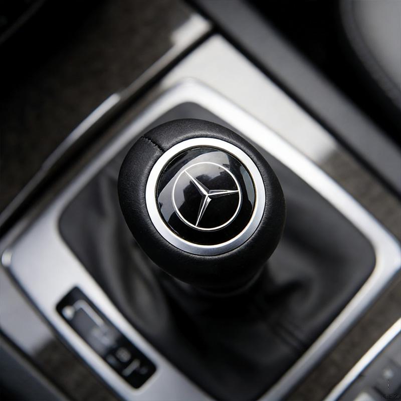 For Mercedes Benz Car Gear Lever Logo Sticker Shift Stick Decal Accessories For Mercedes Benz AMG GLE GLS CLA CLE GLC CLS GLA W223 W213 W206 W464