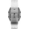TIMEX QLCA Прозрачные кварцевые часы унисекс, модель TW2W45200, прозрачный серебристый акриловый циферблат, корпус 35 мм, пластиковый корпус