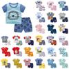Toddler Baby Boys Girls Short Sleeve Cartoon T-Shirt+Shorts Outfits Set 0-5Y