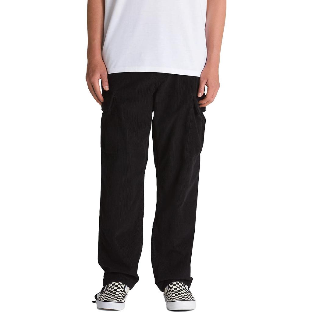 Vans Service Cargo Casual Pants Men's Black Moderate Straight Fit Pants VN0008N5BLK