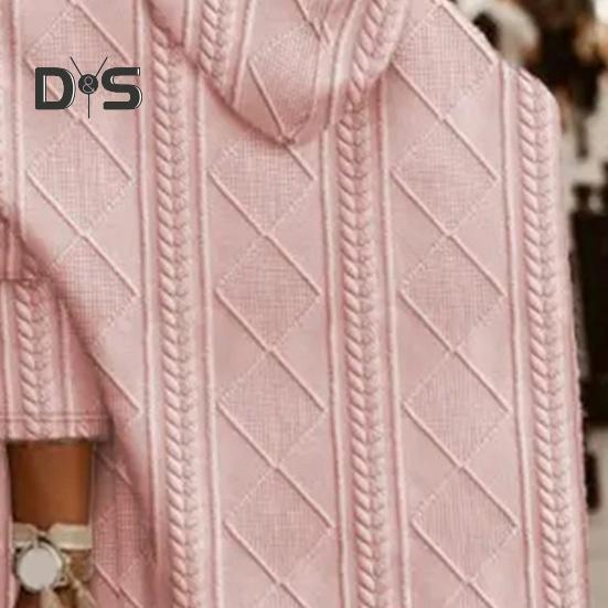 Женский осенне-зимний свитер, пальто с аппликацией с капюшоном, однотонный, толстый трикотаж, свободный, средней длины, с карманами, кардиган, с открытой строчкой, женский свитер, куртка