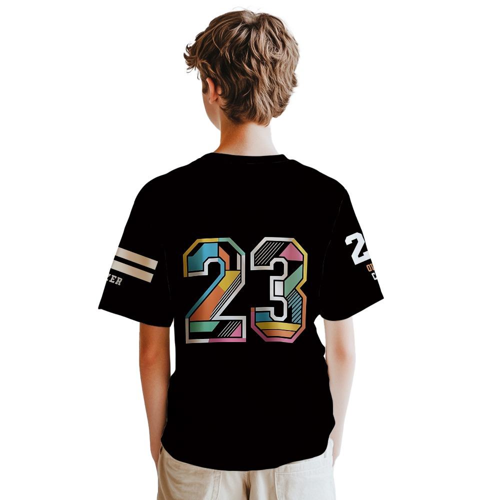 Digital printed boys' T-shirts, trendy boys' cool T-shirts, trendy boys' fashion outfits