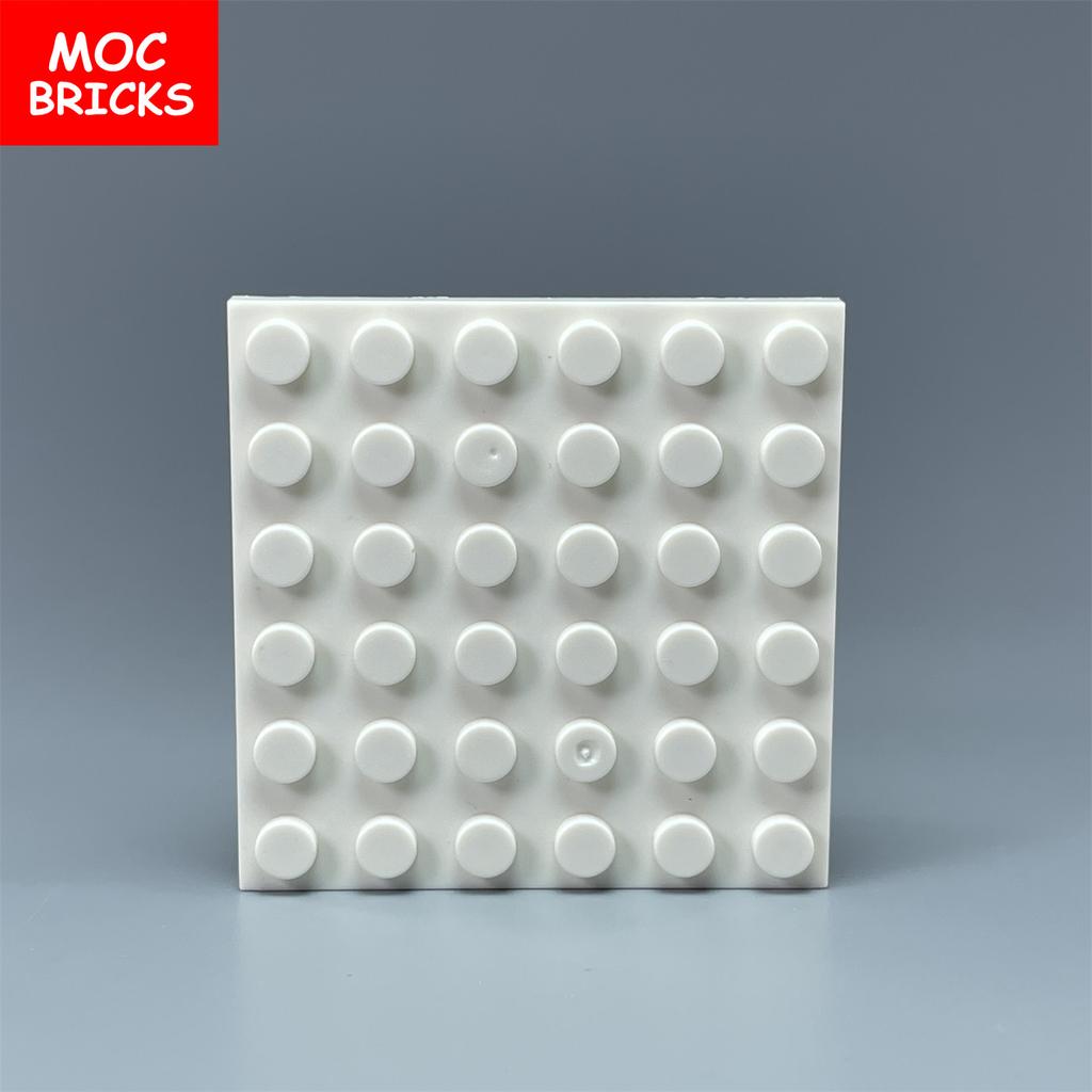 Нетоксичный 8 шт./лот Moc Многоцветная Базовая Пластина 6x6 Совместимая с 3958 Образовательные Строительные Блоки Собранные Игрушки Для Детей Рождественские Подарки