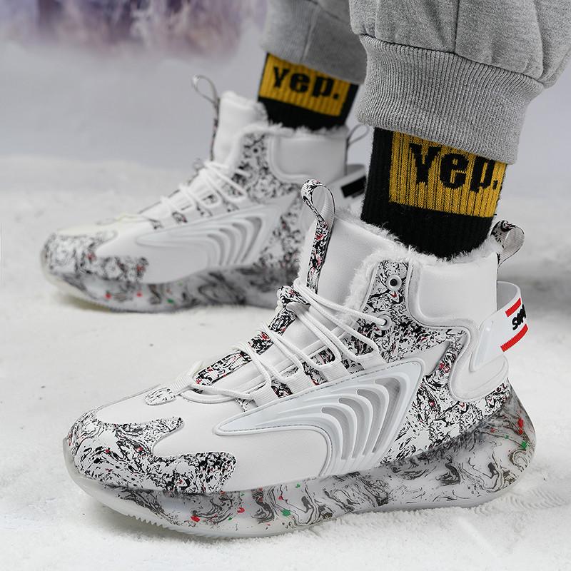 New Men Boots New Winter Slippers Warm Men Shoes Waterproof Plush Sneakers Male Tenis Shoes Boots Men Sneakers Winter