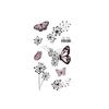 Dark Butterfly Sexy Waterproof Temporary Tattoo Sticker India Women Back Waist Flash Tatoo Girl Body Art Fake Tattoos Realistic