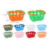 5pcs Multicolors Basket Toys Mini Shopping Hand Basket Model  Doll House