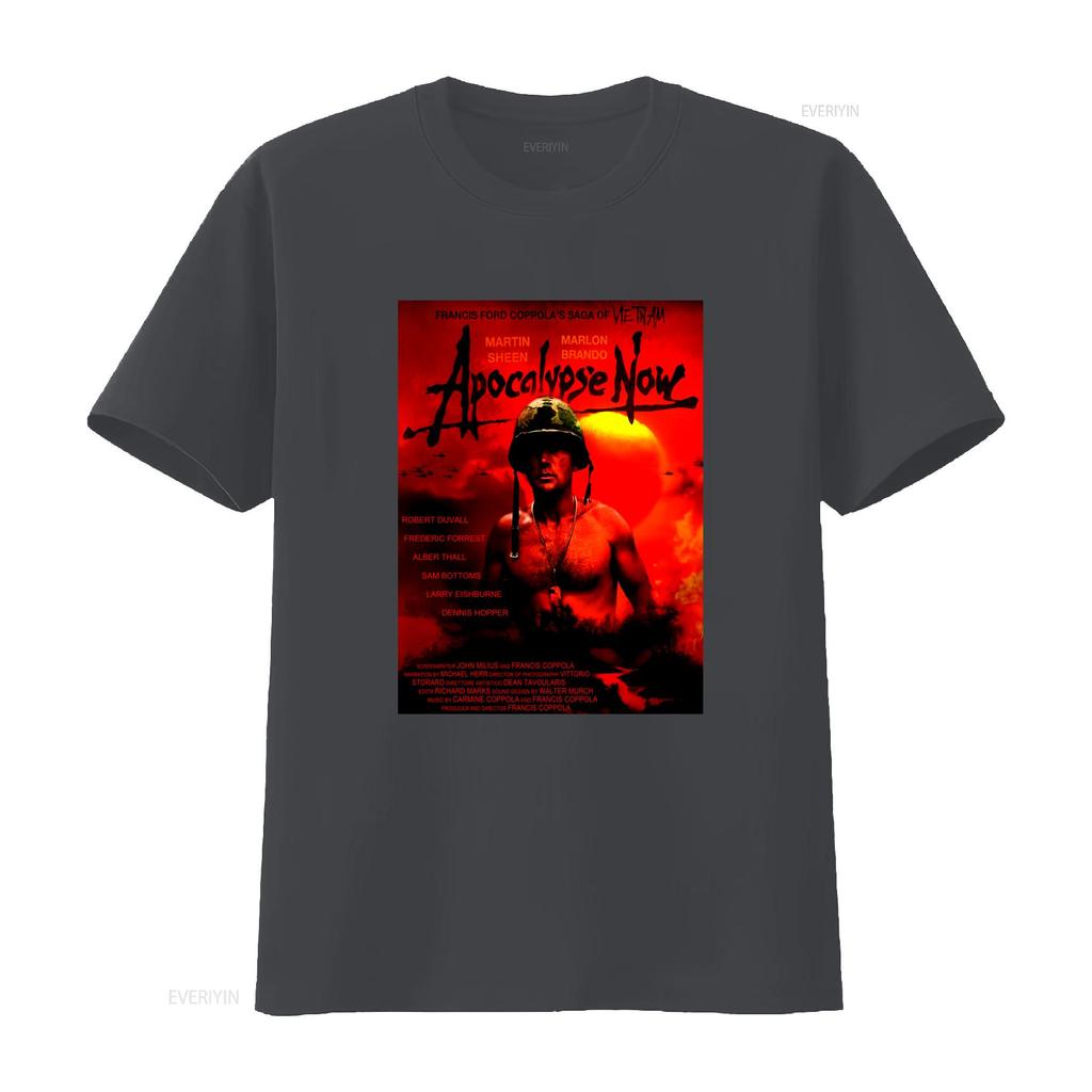 Apocalypse Now V33 Movie Poster Print Mens T Shirt Available in Sizes S 5XL vintage Washed Stylish fashion graphic Versatile
