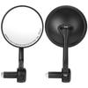 KEMIMOTO Мотоциклетные зеркала заднего вида на торцы руля, левое и правое, подходят для рулей диаметром регулируемым 16,5-22 мм, универсальные, 2503, соответствуют требованиям, круглые, комплект,