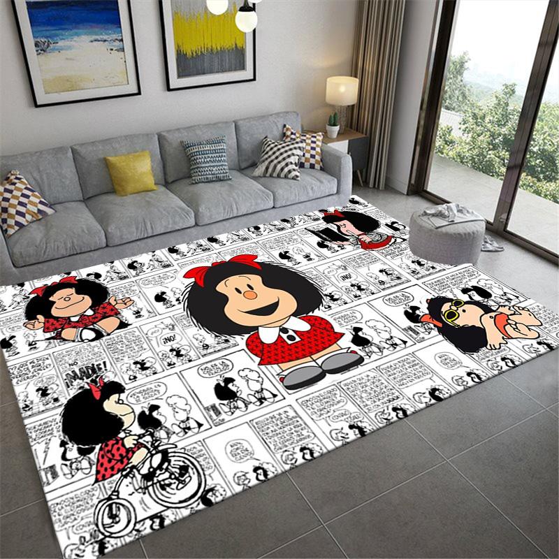 Mafalda Carpet Rug for Living Room Bedroom Home Sofa Decoration,Kids play Non-slip Floor Mat