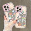 Applicable To Apple 16 Mobile Phone Case Iphone14max Cute Graffiti Bear 13 Mirror Anti-fall 12pro Transparent 11