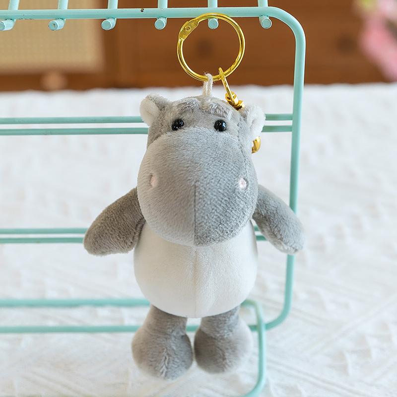 Мультяшный брелок с животным из джунглей, подвеска в виде лесного льва и тигра, плюшевая игрушка для сумки, бутиковая подвеска-украшение