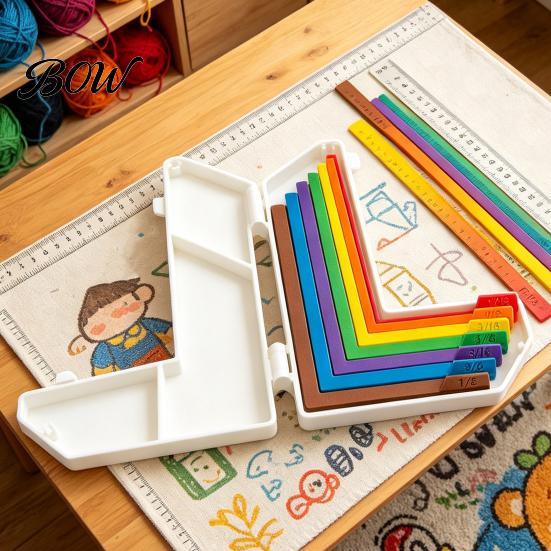 DIY Craft Ruler Paper Alignment Tool Set, 7 Size Guide with Storage Layering Case, Color Coded Positioning for Card Making Scrapbooking