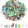 Top Quality Shine Bright with 4800Pcs Merry Alphabet Pentagram Elk Snowflake Christmas Confetti