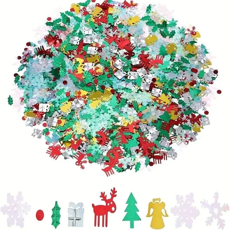 Top Quality Shine Bright with 4800Pcs Merry Alphabet Pentagram Elk Snowflake Christmas Confetti