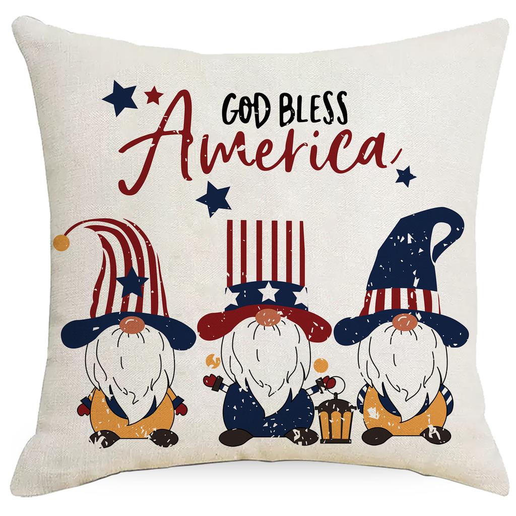 Льняная наволочка Красный и Синий Флаг Европейский и Американский Домашний Декор Гостиная Диван Наволочка