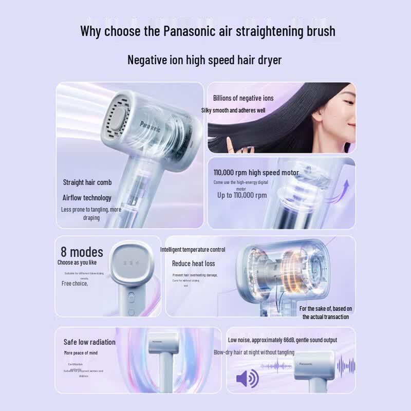 Panasonic Low-Noise Negative Ion Quick-Dry Hair Dryer