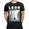 Футболки Leon The Professional для мужчин, забавные футболки из 100% хлопка с круглым вырезом и коротким рукавом, одежда больших размеров