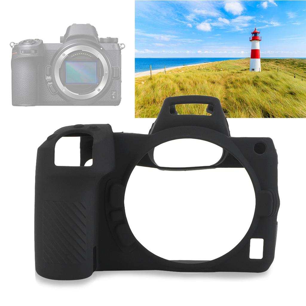 Black Silica Gel Soft Camera Case Cover Protector for Nikon Z7 Z6 Mirrorless Camera