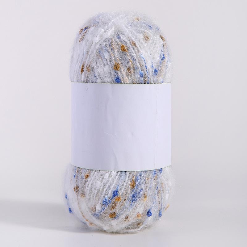 Цветная мохеровая пряжа ручной работы для самостоятельного изготовления шарфов, шапок, сумок и кукол