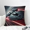 TV Series Star Trek Ship Cushion Cover Natural Linen Pillowcase Set AllinOne Decor for Sofa Bedroom  Chair