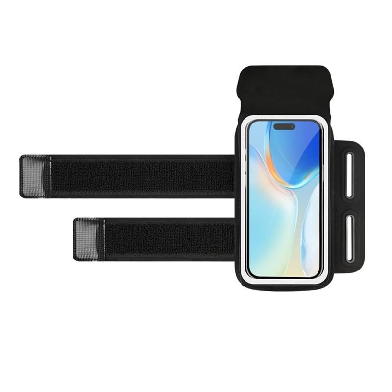 HAISSKY Double Belt Wristband Bag For iPhone 17 16 15 14 13 Pro Max Air 16 Plus 16E Xiaomi Outdoor Cycling Workout Armband Pouch 6