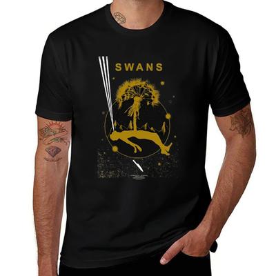 Футболка с изображением группы Swans аниме-персонажи смешные подарки аниме футболки мужские винтажные футболки
