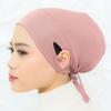 Women's Hijabs Undercap with Ear Hole Elastic Tie Hijab Islamic Under Scarf Women Hijab  Girls