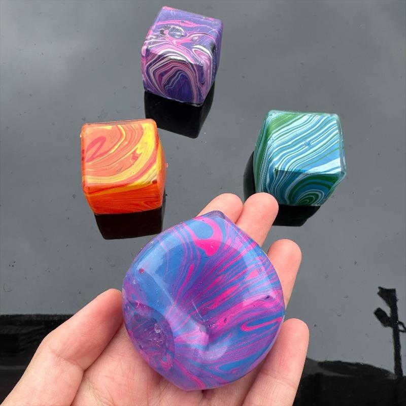Squishy Flow Pattern Cube Kneading Squeeze Toy Stress Relieving Kneading Venting Toy Slow Rebound Decompression Gift For Adult