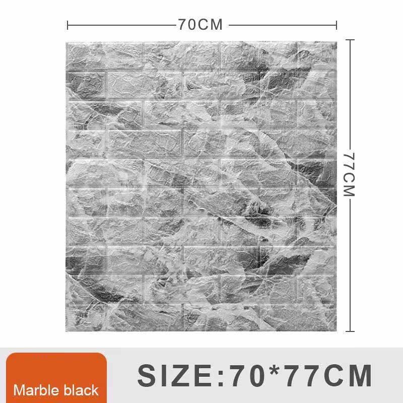 70*77см 3D Водонепроницаемые Самоклеящиеся Очень Толстые XPE Пена Обои Под Ретро Кирпич Антивандальные Декор для Гостиной Спальни Детской Комнаты