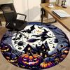 1pc Halloween Spooky Office Round Area Rug, Under Office Chairs Bedroom Living Room Home Decor, Room Deco, Available in Various Sizes