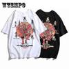 Летняя мужская футболка в китайском стиле Харадзюку, трендовые индивидуальные футболки, мягкие повседневные топы большого размера, рубашка с коротким рукавом и круглым вырезом для пар